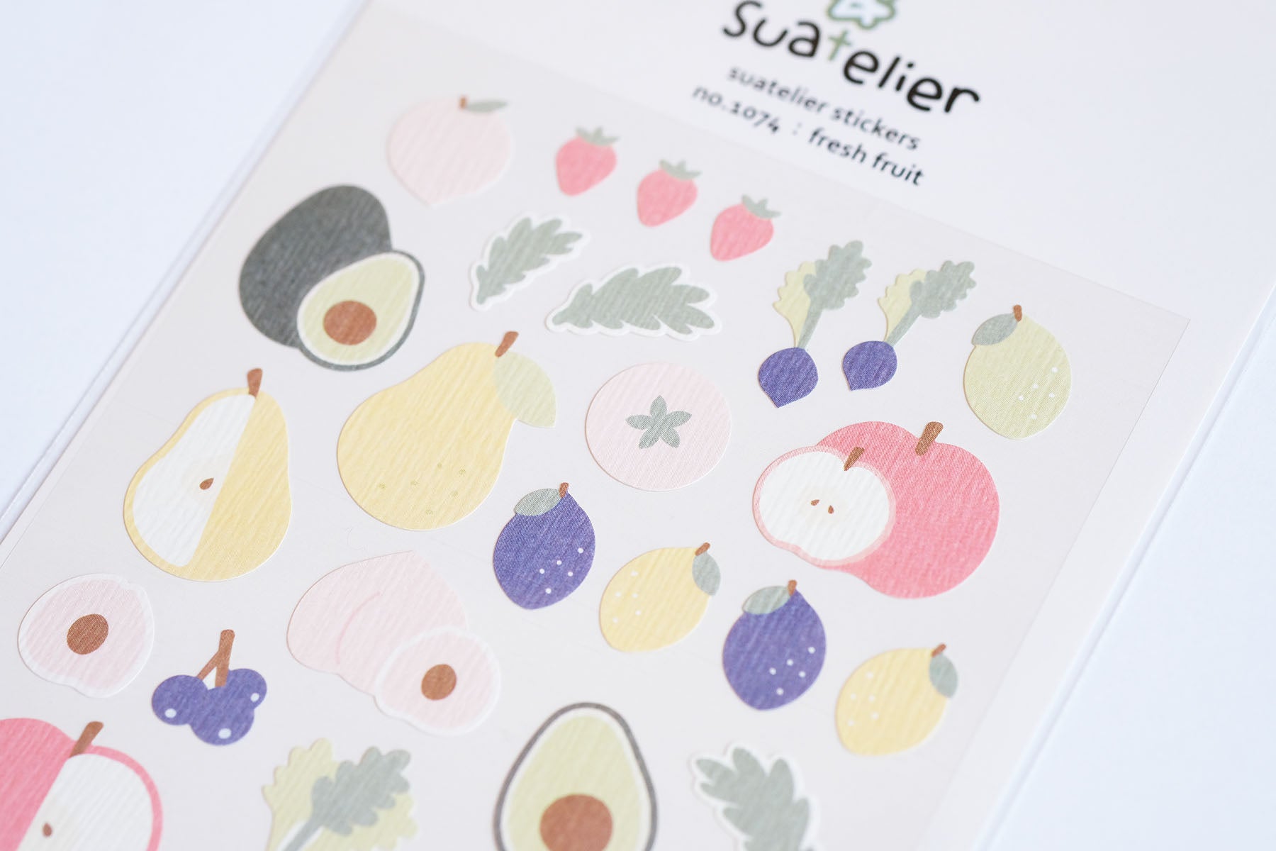 Ozdobne naklejki – owoce, Suatelier, design sklep papierniczy, domowe biuro