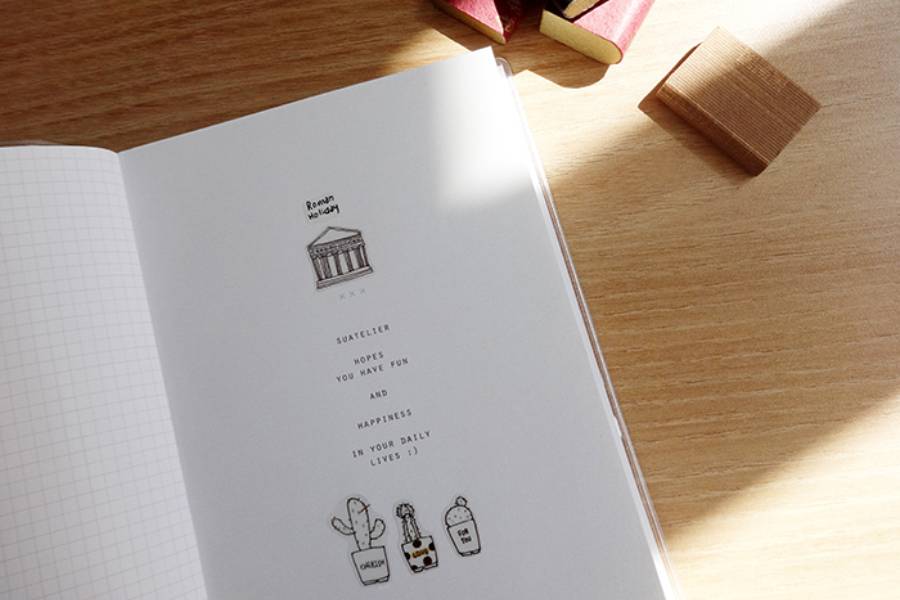 Ozdobne naklejki – codzienność, Suatelier, design sklep papierniczy, domowe biuro