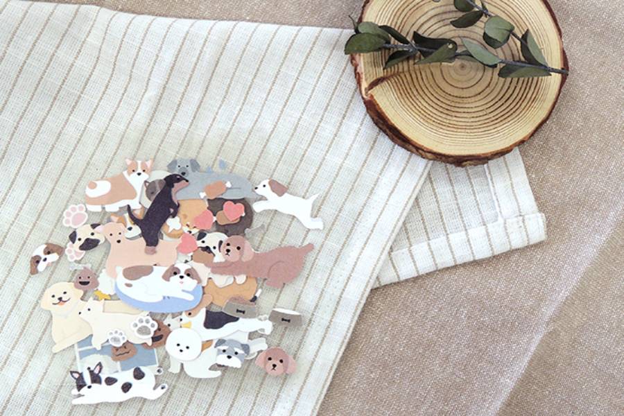 Ozdobne naklejki – pieski, Suatelier, design sklep papierniczy, domowe biuro