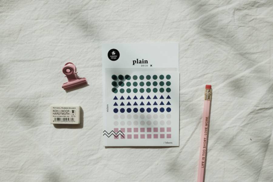 Papierowe naklejki – mini, Suatelier, design sklep papierniczy, domowe biuro