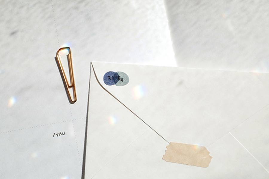 Papierowe naklejki – mozaika, Suatelier, design sklep papierniczy, domowe biuro