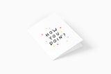 kartka okolicznościowa - how you doin, Eokke, kartka ozdobna, sklep papierniczy, dizajnerskie artykuły biurowe