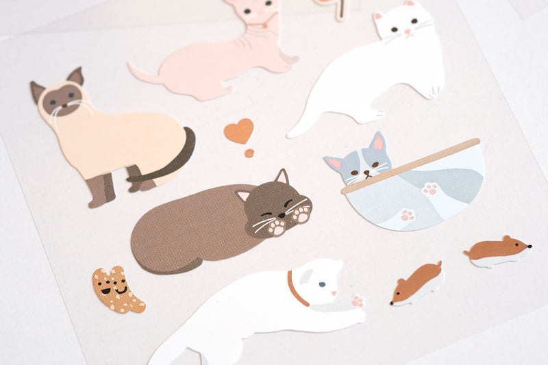 Ozdobne naklejki – kotki, Suatelier, design sklep papierniczy, domowe biuro