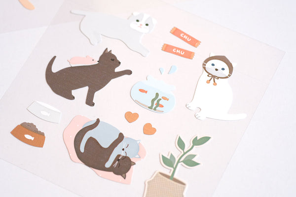 Ozdobne naklejki – kotki, Suatelier, design sklep papierniczy, domowe biuro