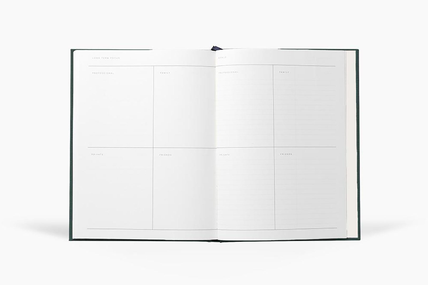 Even Work Journal - zielony, NOTEM, design sklep papierniczy, domowe biuro
