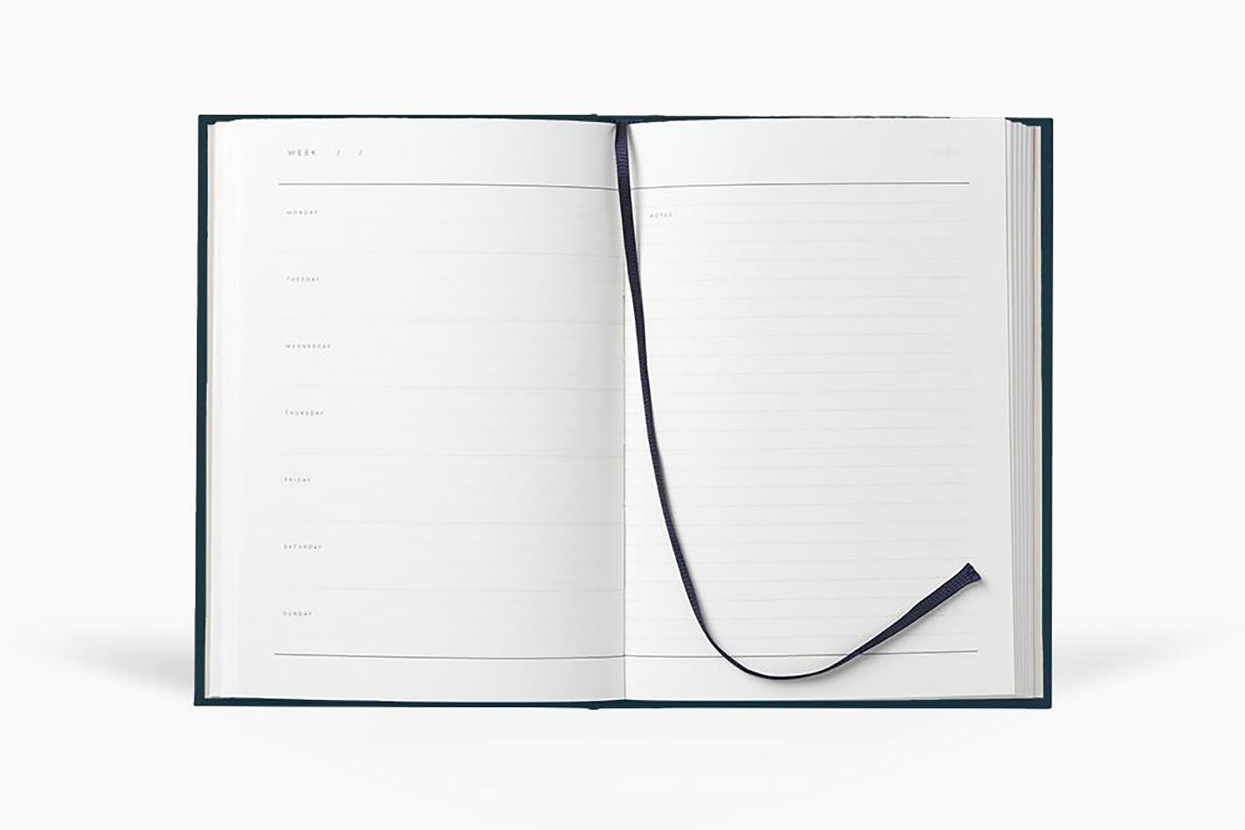 Even Weekly Journal - granatowy, NOTEM, design sklep papierniczy, domowe biuro