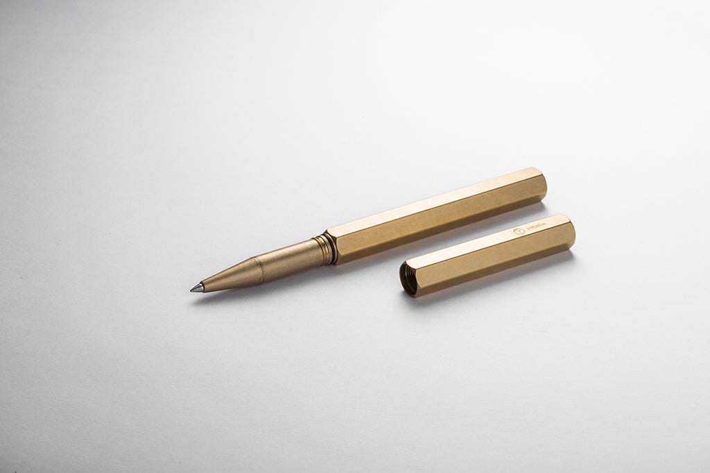 Mosiężne pióro kulkowe, ystudio, design artykuły biurowe, domowe biuro