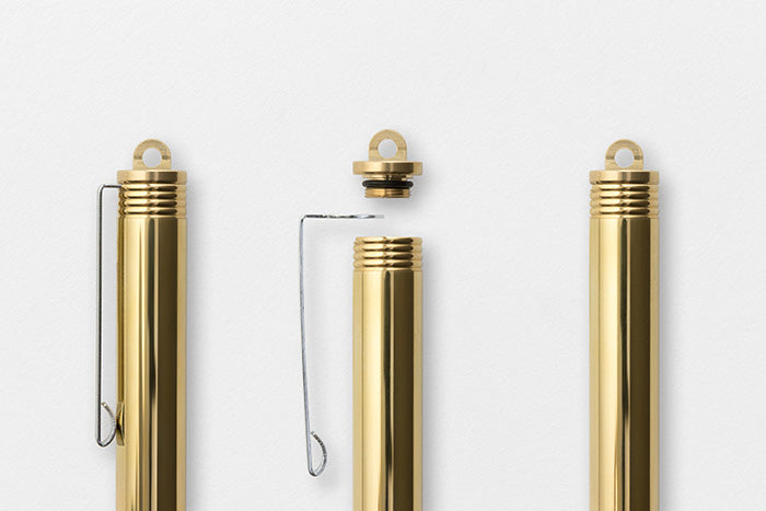 Mosiężne pióro wieczne, Traveler's Company, design artykuły biurowe, domowe biuro