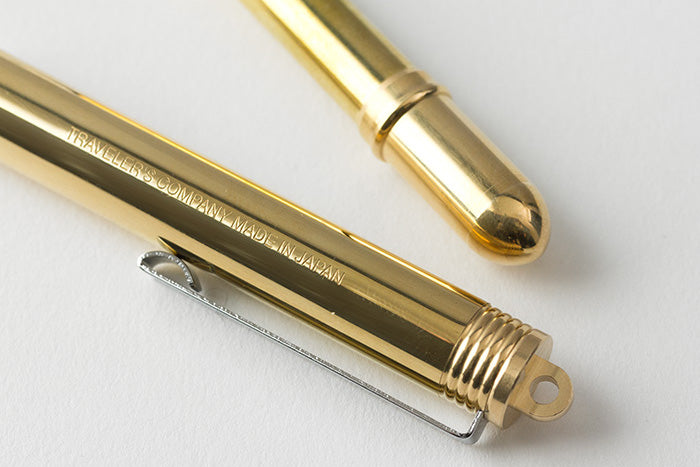Mosiężne pióro wieczne, Traveler's Company, design artykuły biurowe, domowe biuro