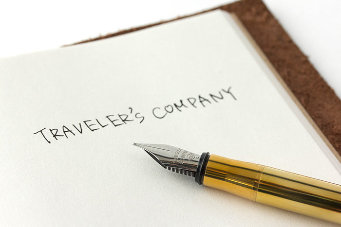 Mosiężne pióro wieczne, Traveler's Company, design artykuły biurowe, domowe biuro