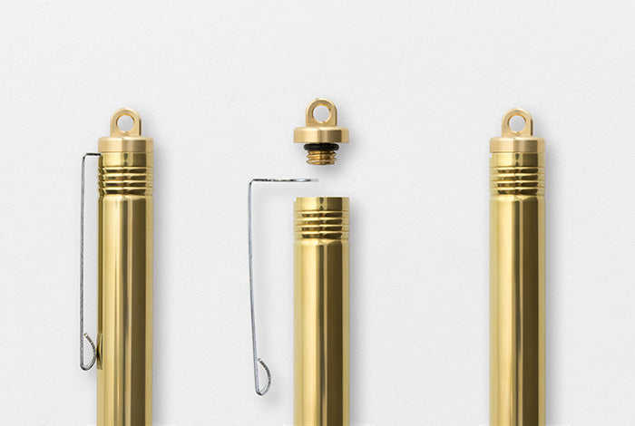 Mosiężny długopis TRC Brass, Traveler's Company, design artykuły biurowe, domowe biuro