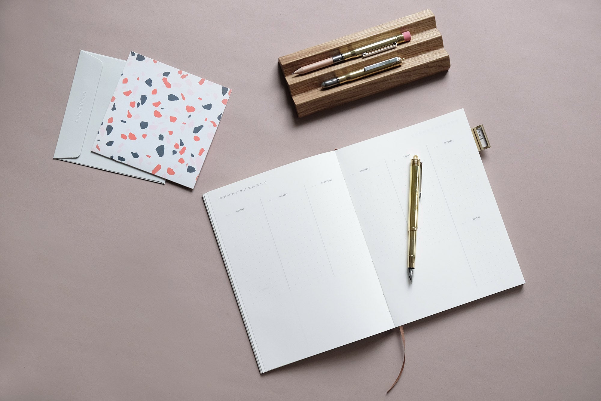 Mosiężne pióro wieczne, Traveler's Company, design artykuły biurowe, domowe biuro
