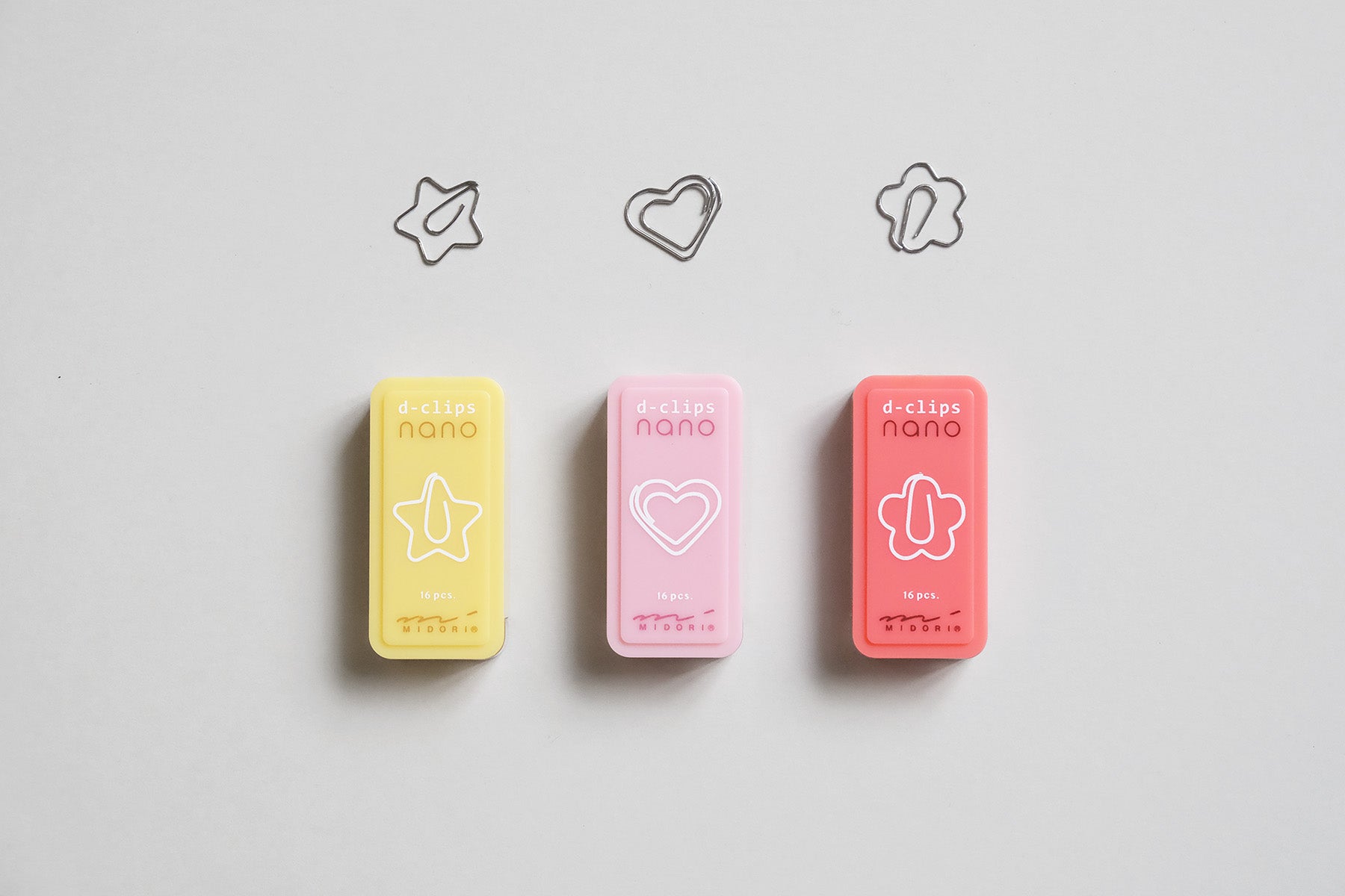 Mini spinacze – serduszka, midori, design sklep papierniczy, domowe biuro