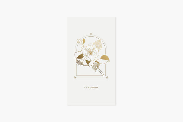 Kartka pop-up – White Camellia, UWP Luxe, papierniczy design