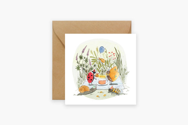 Kartka urodzinowa – piknik, Hi Little, kartka okolicznościowa, domowe biuro, papierniczy design