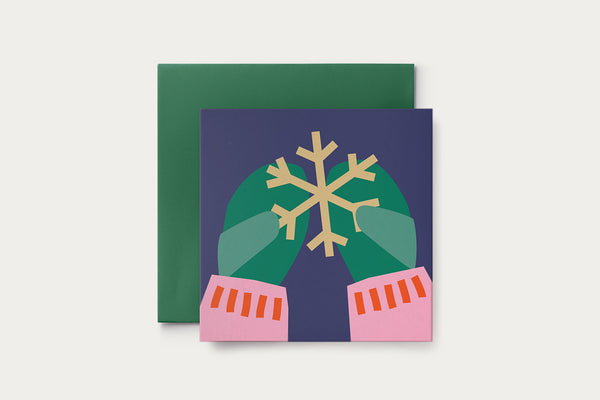 Kartka świąteczna – rękawiczki, Suska&Kabsch, design sklep papierniczy, domowe biuro