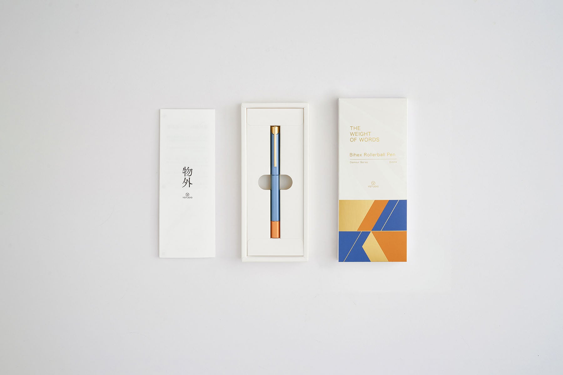 Pióro kulkowe YSTUDIO Glamour Evolve – Blue Gin, ystudio, sklep papierniczy, domowe biuro
