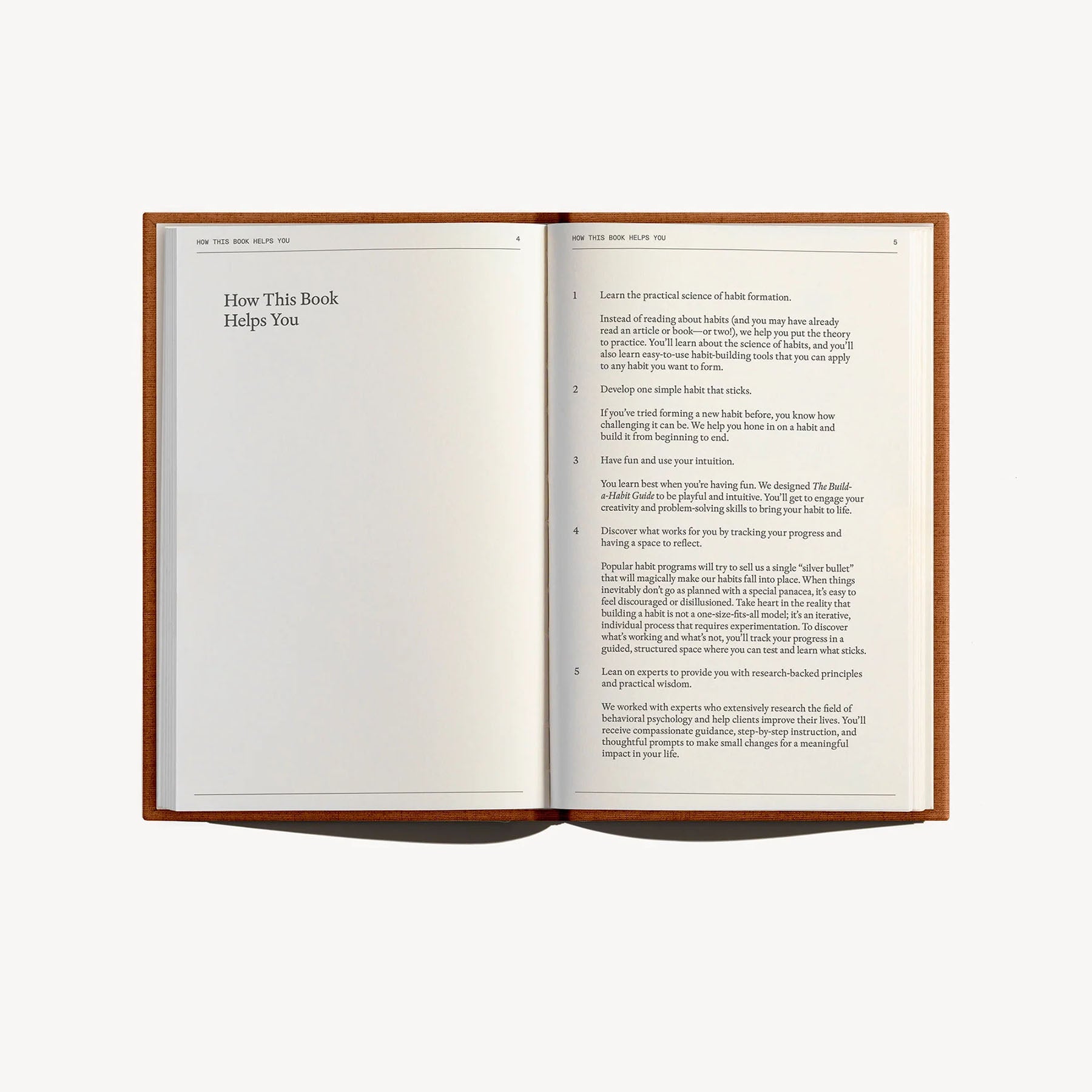 The Build-a-Habit Guide, Therapy Notebooks, papierniczy design