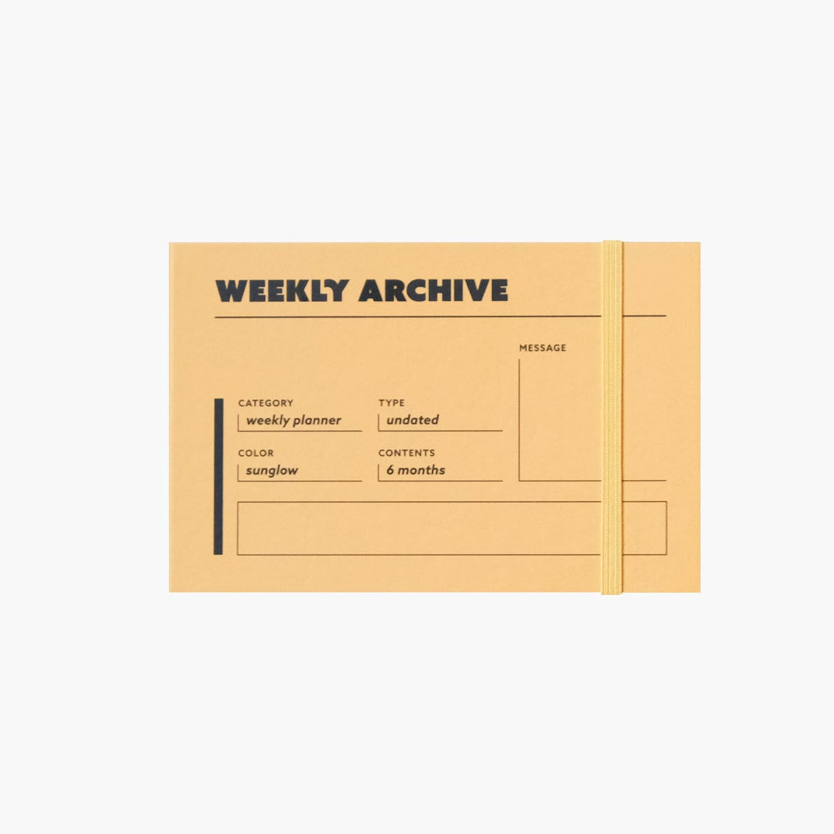 Tygodniowy planner niedatowany na 6 miesięcy, ICONIC, papierniczy design