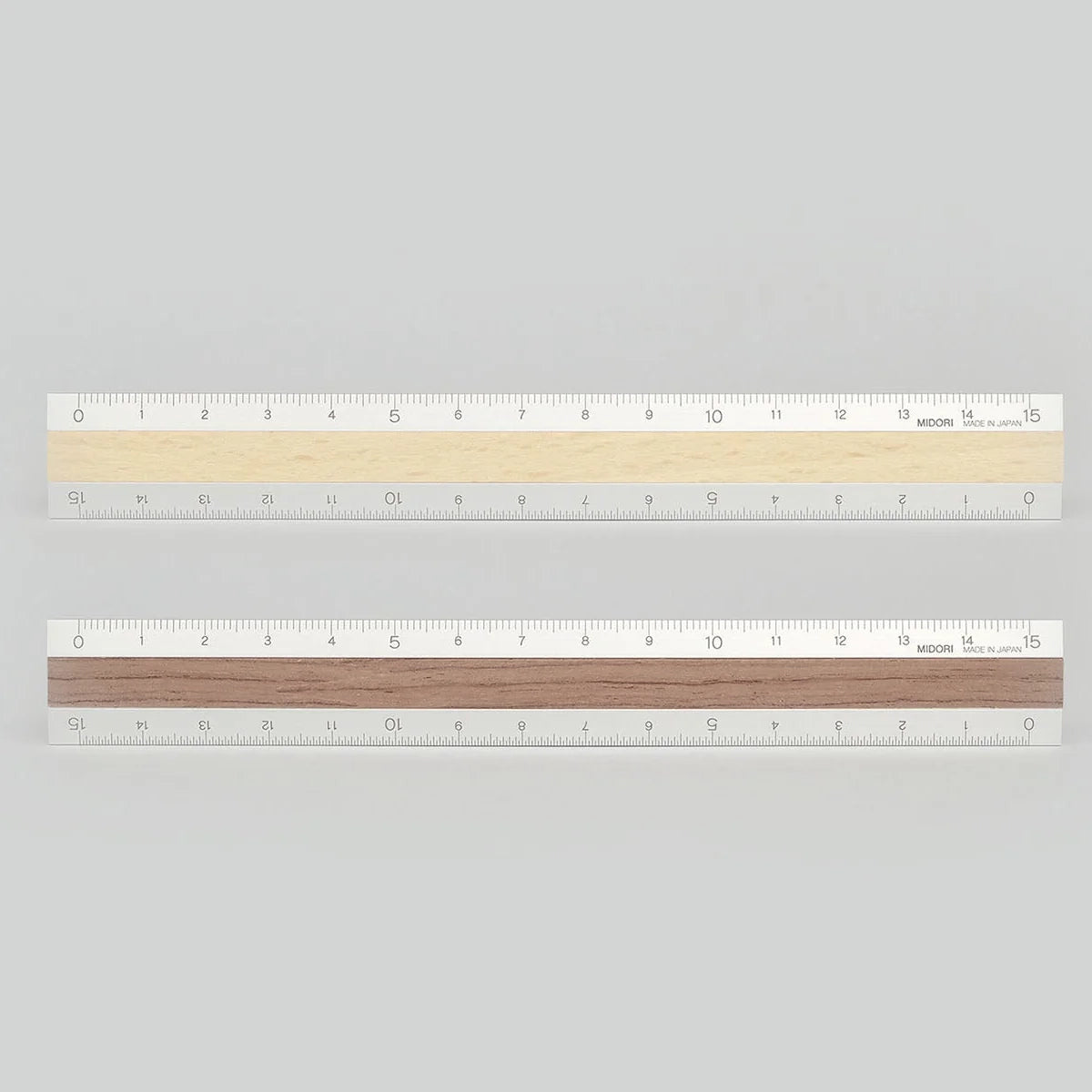Linijka z drewnianą wstawką, Midori, design artykuły biurowe, domowe biuro