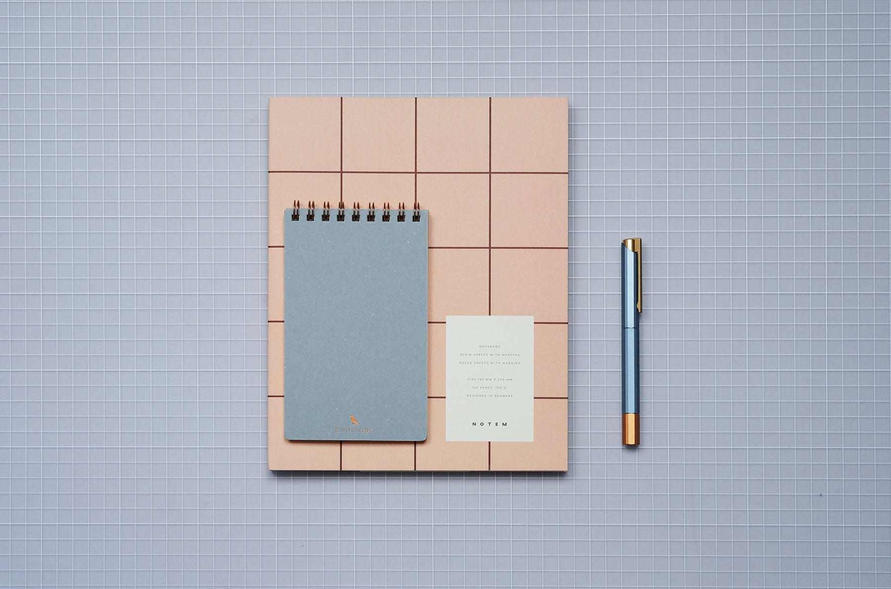 Find Pocket Note – błękitny, kunisawa, design sklep papierniczy, domowe biuro