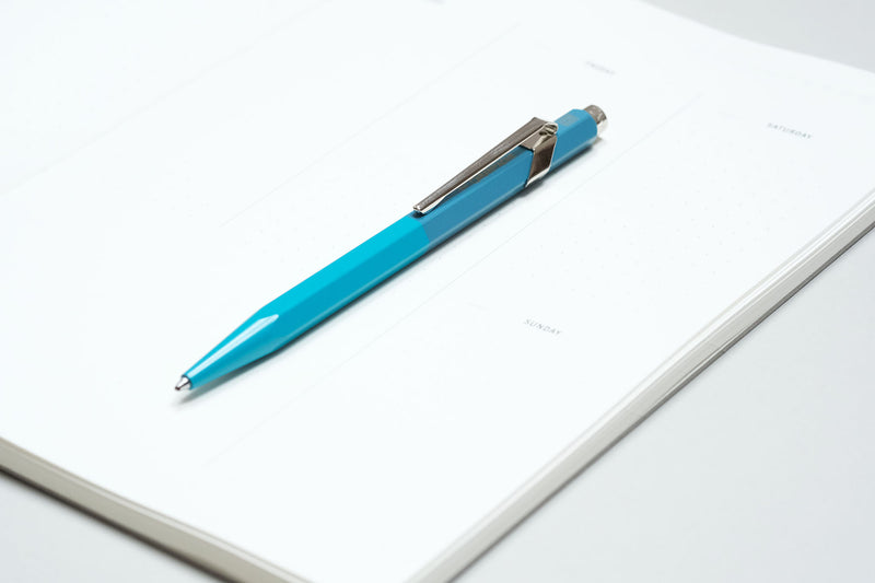 Caran d’Ache 849 Paul Smith Aluminium Ballpoint Pen – Cobalt & Emerald, Caran d'Ache, stationery design