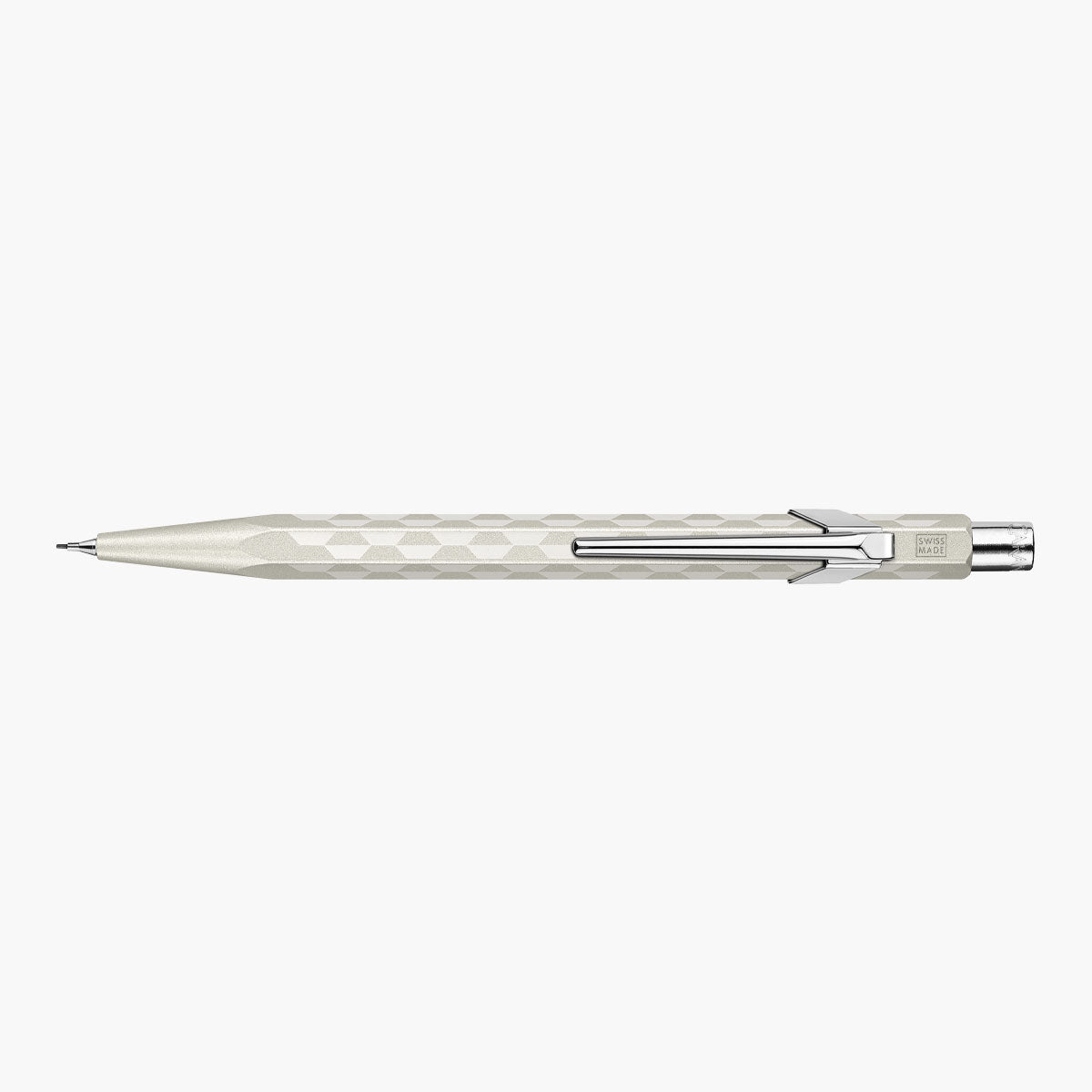 Aluminiowy ołówek Caran dAche 844 Alpine Frost – biały, Caran d'Ache, papierniczy design