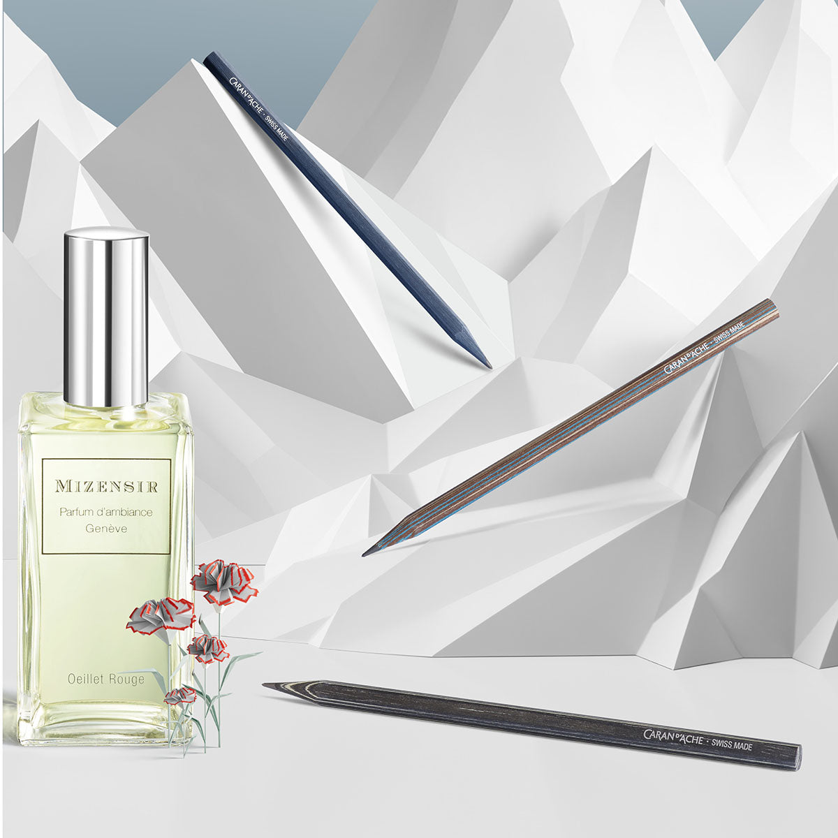 Zestaw ołówków Caran dAche Alpine Frost – Les Crayons de la Maison, Caran d'Ache, papierniczy design