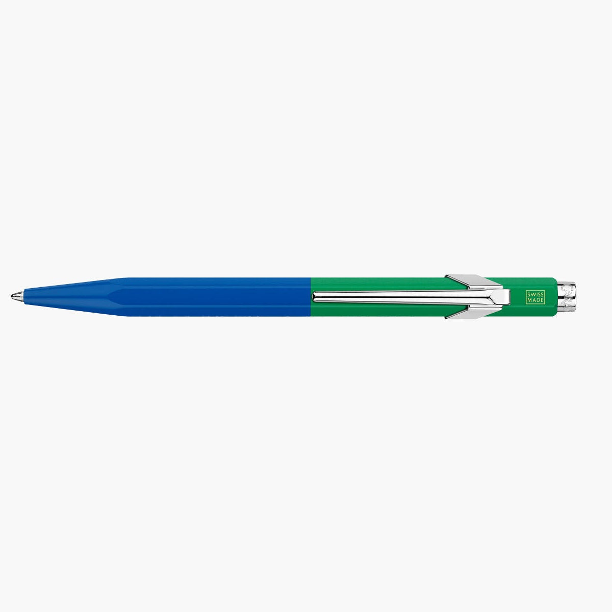 Aluminiowy długopis Caran dAche 849 Paul Smith – Cobalt & Emearld, Caran d'Ache, papierniczy design