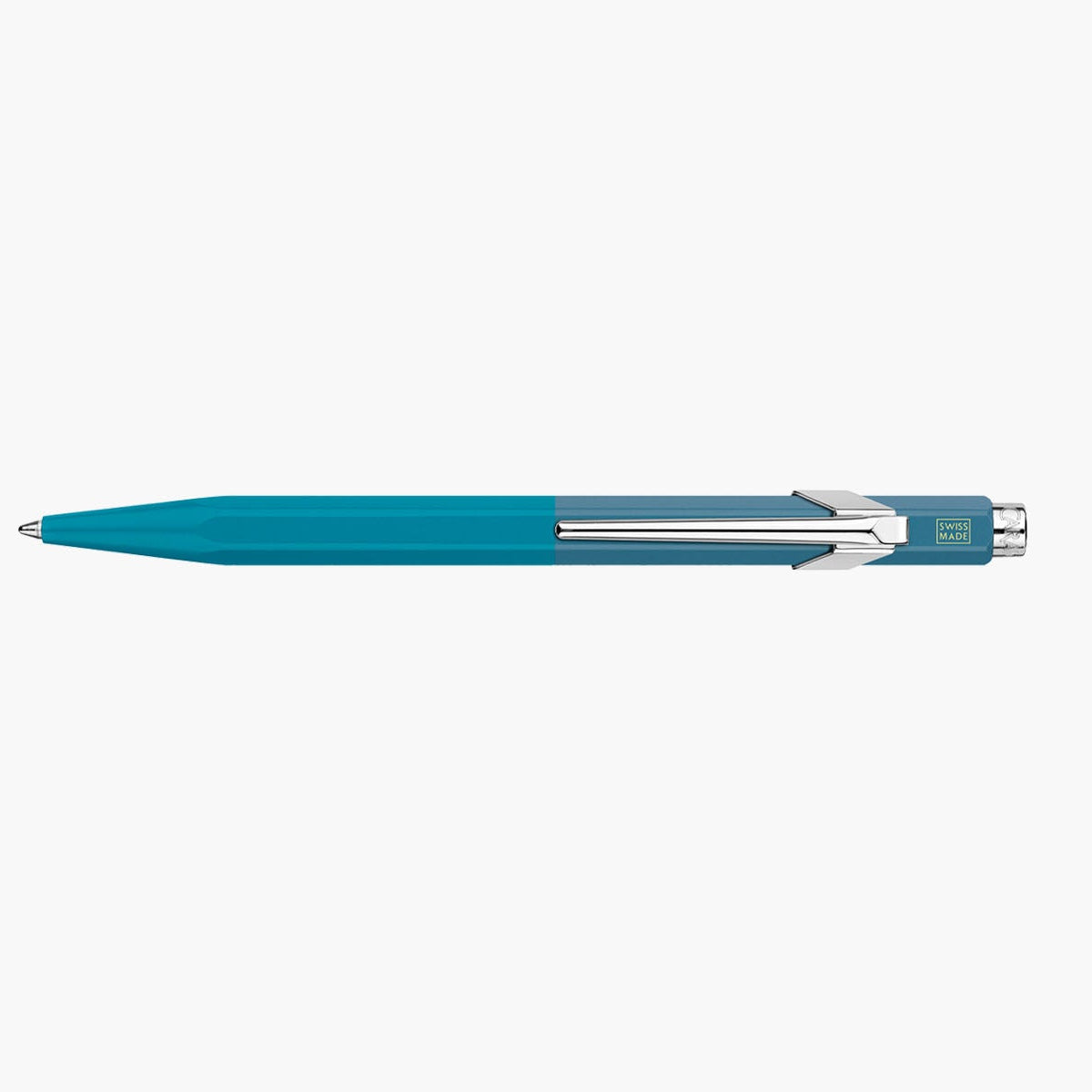 Aluminiowy długopis Caran dAche 849 Paul Smith – Cyan & Steel, Caran d'Ache, papierniczy design
