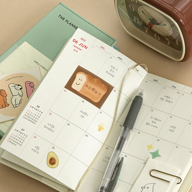 Kalendarz 2025 The Planner S –Cream Mint, ICONIC, papierniczy design