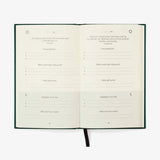 The Five Minute Journal – zielony, Intelligent Change, papierniczy design