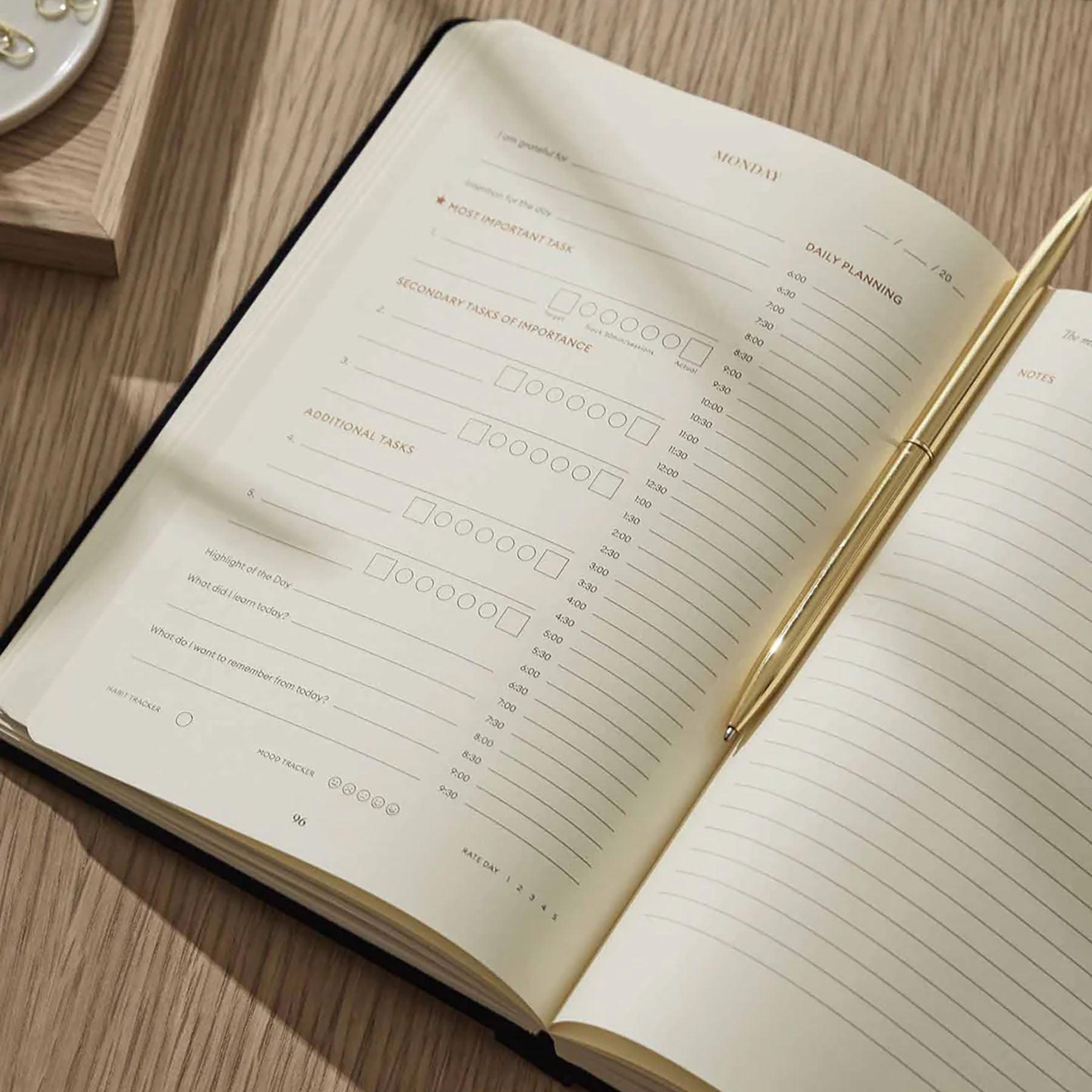 Productivity Planner, Intelligent Change, papierniczy design