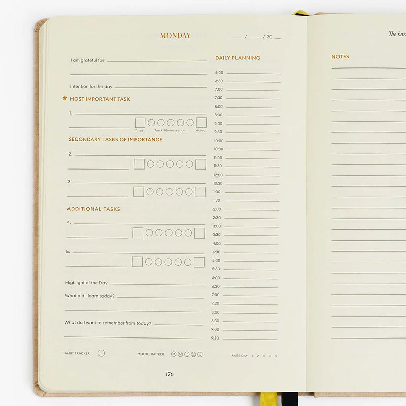 Productivity Planner, Intelligent Change, papierniczy design