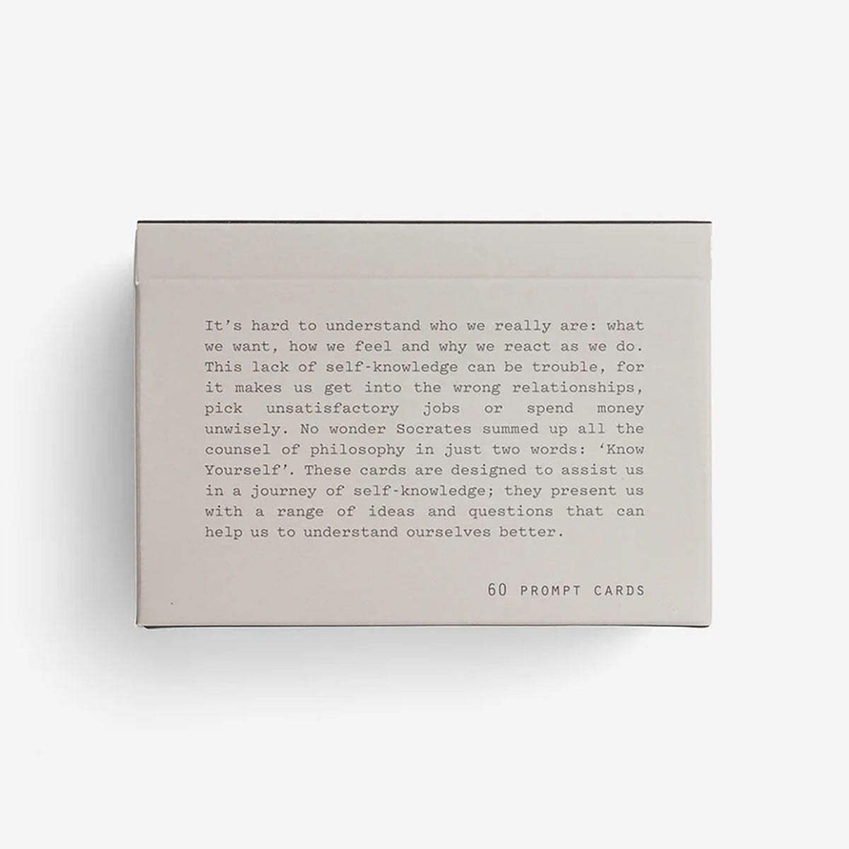 Know Yourself Prompt Cards, The School of Life, Papierniczy design