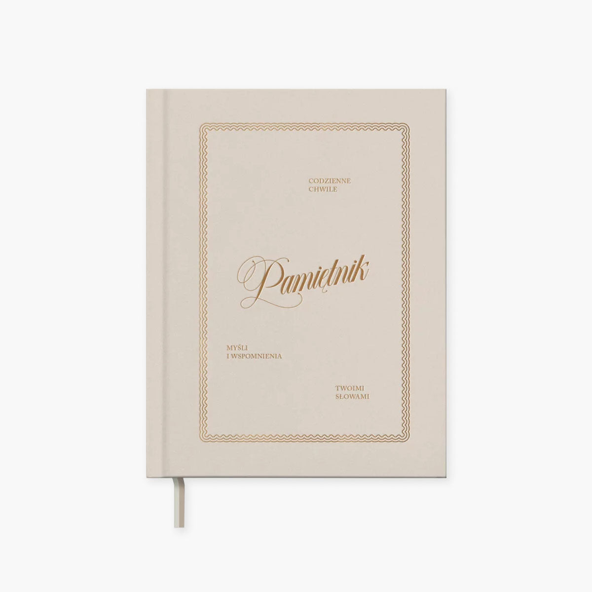 Welurowy pamiętnik – beżowy, Jaśnie Plan, papierniczy design
