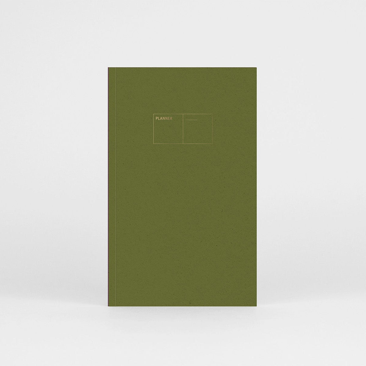 Planner niedatowany Copper w miękkiej oprawie w kolorze zielonym z miedzianymi detalami.