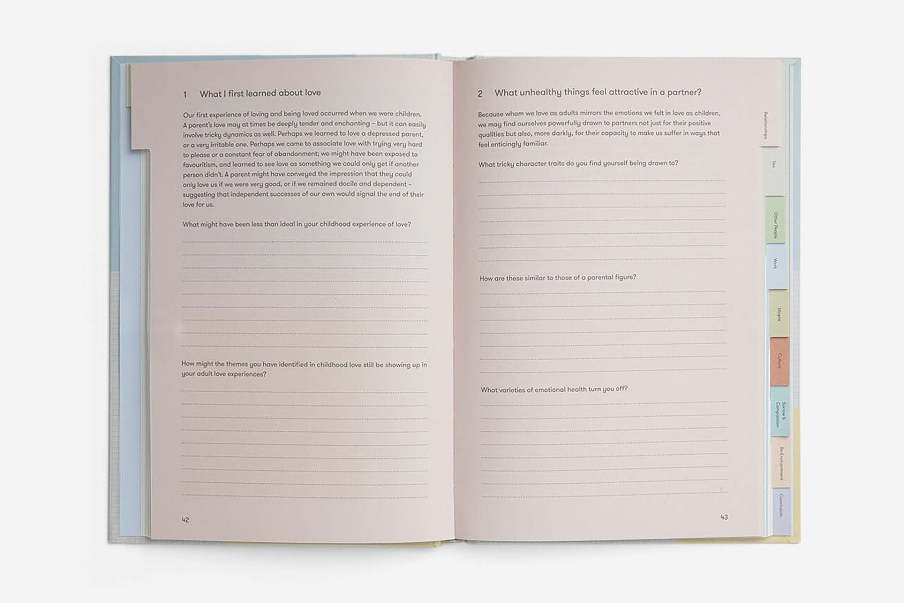 Who I Am?, The School of life, papierniczy design, notes rozwojowy