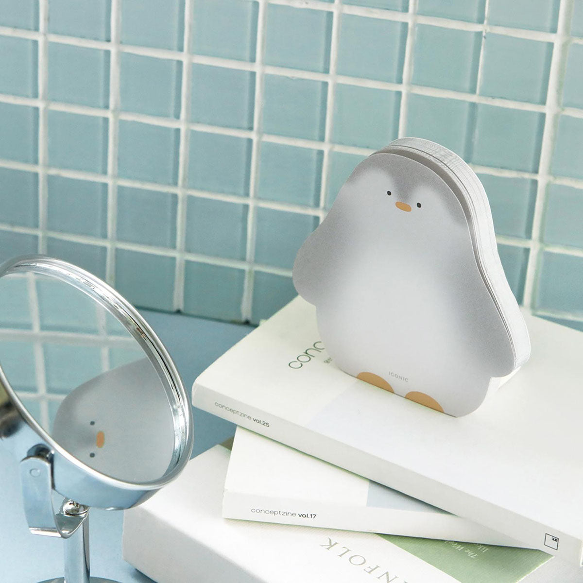 Karteczki Memo Pad – pingwin, ICONIC, papierniczy design