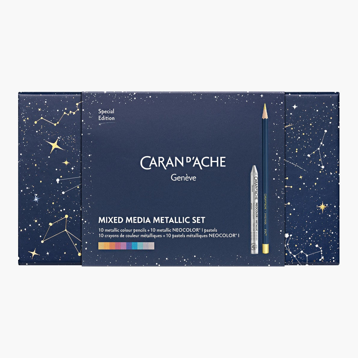 Kredki Cosmic Blue 20 szt., Caran d'Ache, papierniczy design, Cosmic Blue
