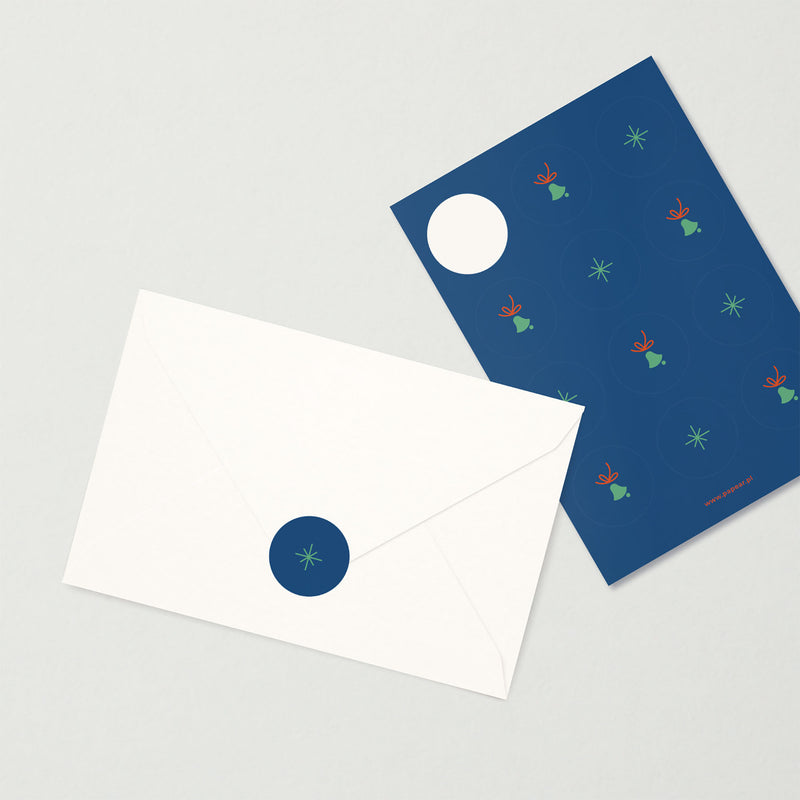 Papierowe naklejki – cicha noc, Papear, papierniczy design