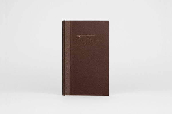 Kalendarz Copper 2024 – czekoladowy, Papierniczeni, papierniczy design