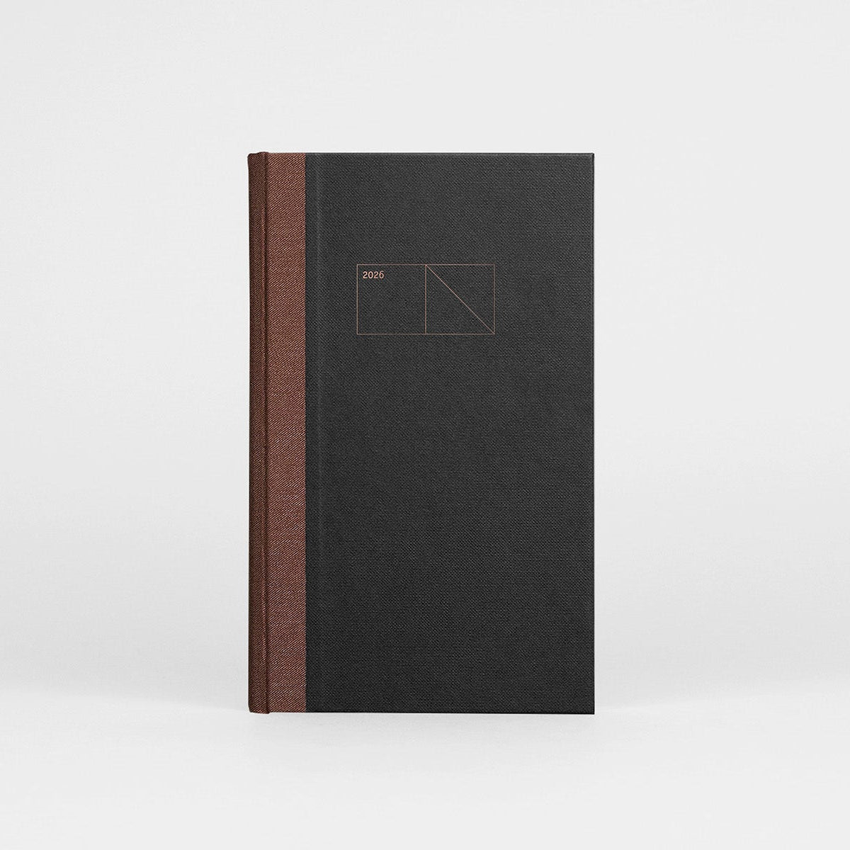 Kalendarz Copper 2026 w twardej oprawie – grafitowy, Papierniczeni, papierniczy design