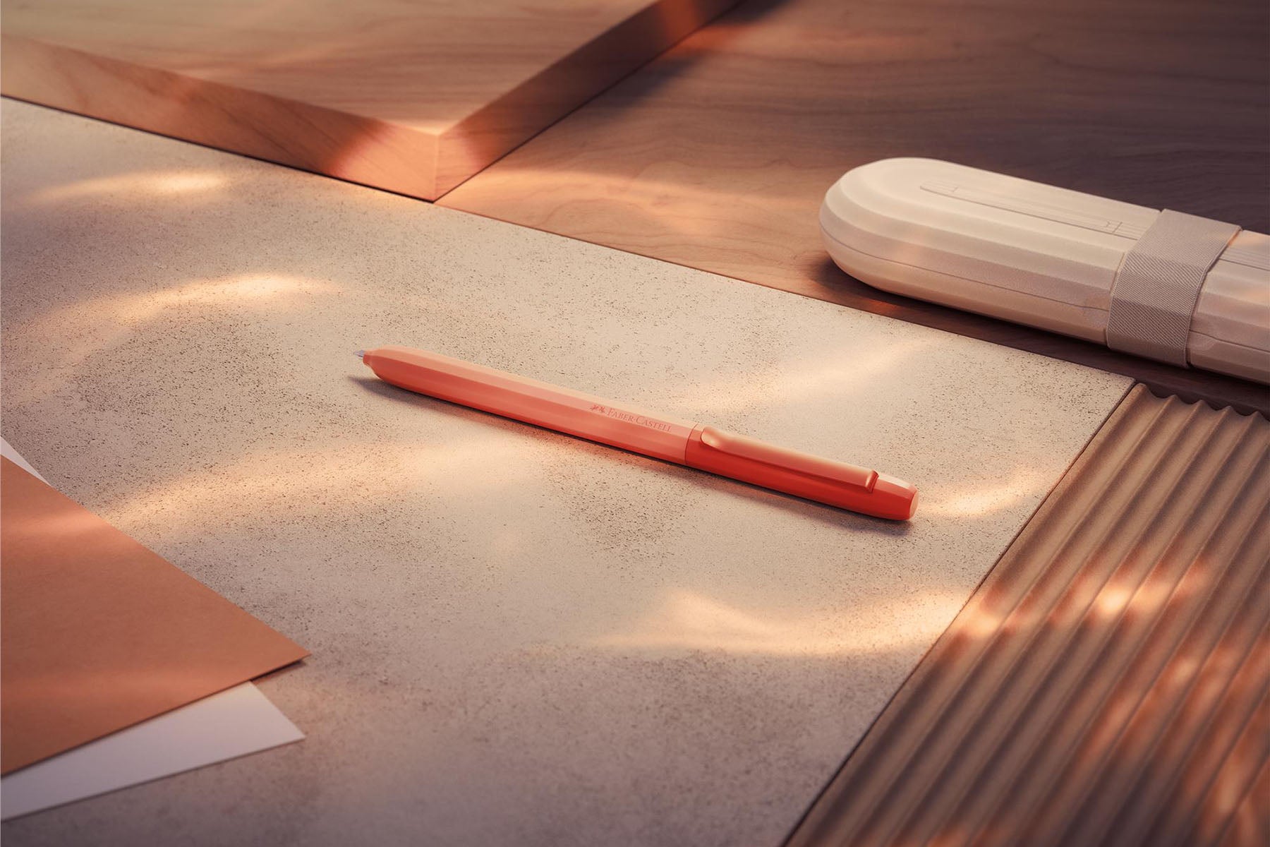 Długopis Avori pomarańczowy – Inner Fire, Faber-Castell, papierniczy design