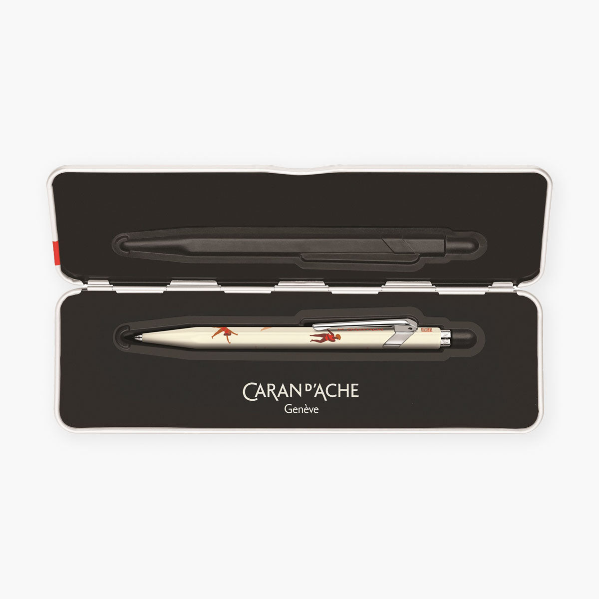 Aluminiowy długopis Caran dAche 849 & Nina Cosford – kremowy, Caran d'Ache, papierniczy design