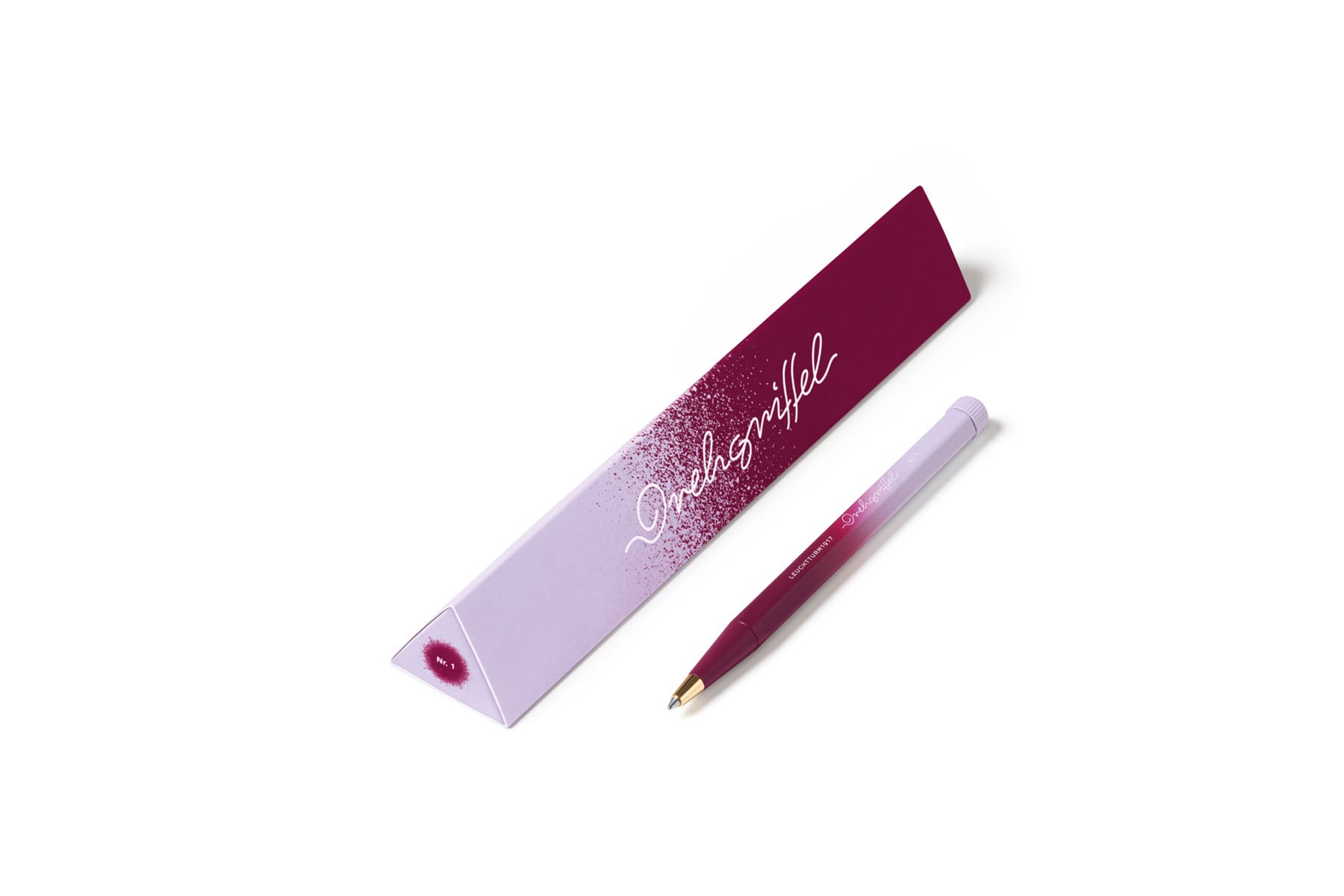 Długopis Drehgriffel Gradient Edition – bordowo-lawendowy, Leuchtturm1917, papierniczy design
