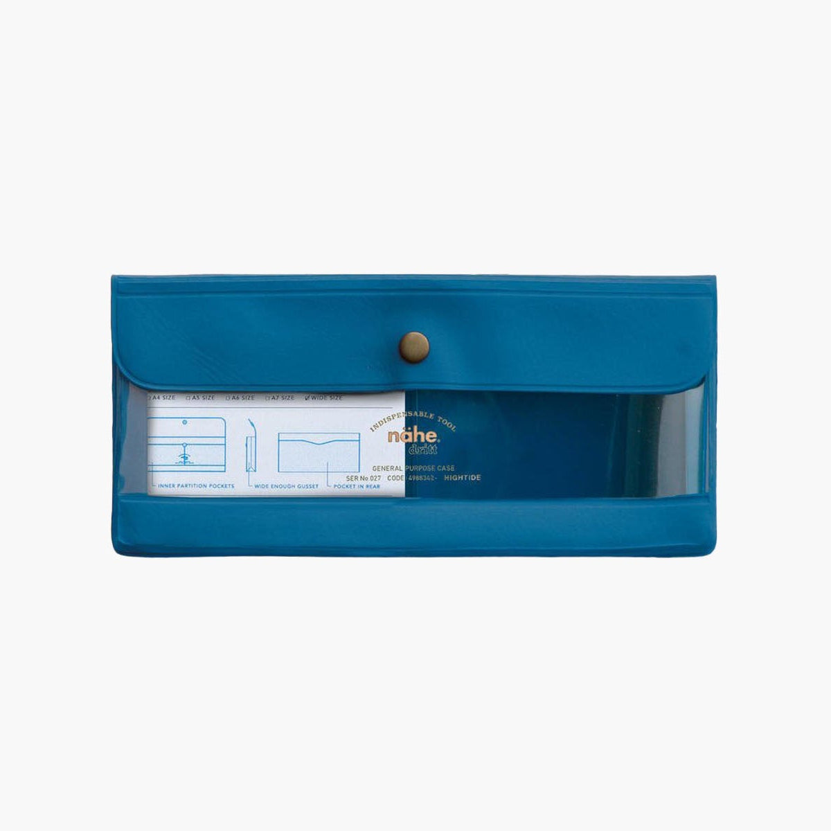 Podłużne etui – niebieskie, nähe, papierniczy design