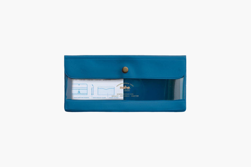 Podłużne etui – niebieskie, nähe, papierniczy design