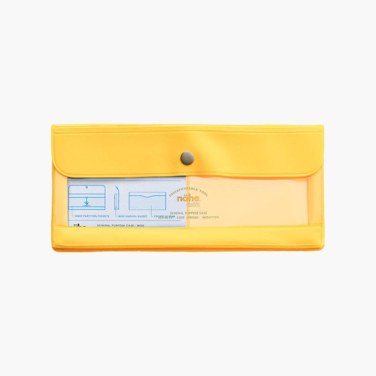 Podłużne etui – żółte, nähe, papierniczy design