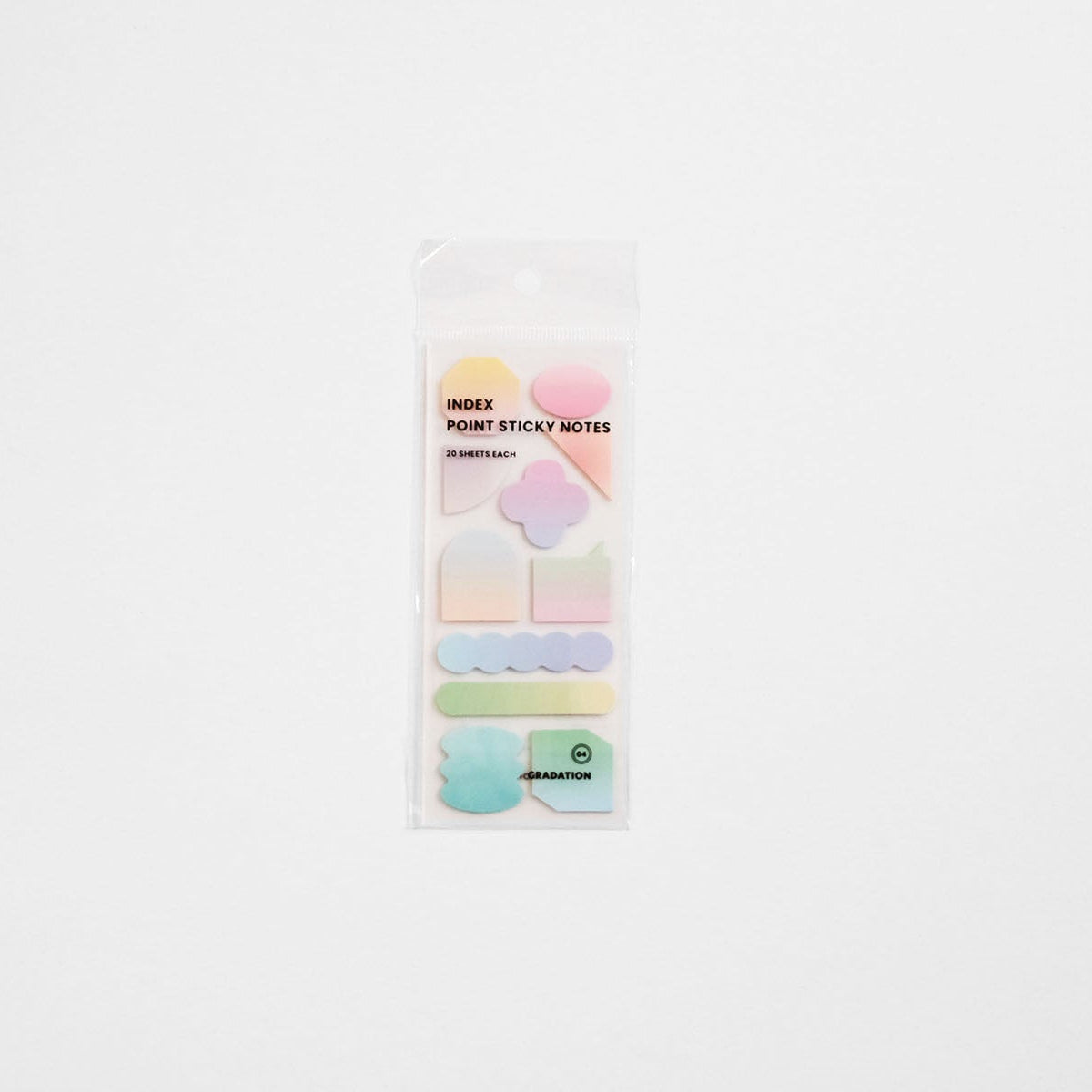 Zakładki samoprzylepne w różnych kształtach – Gradation, ICONIC, papierniczy design